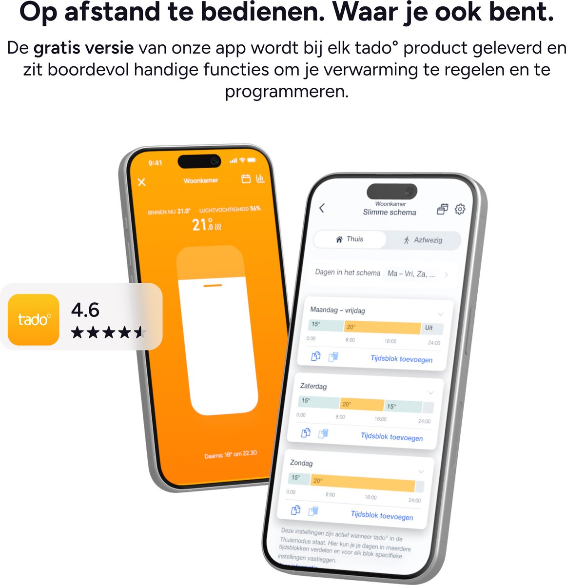 tado° Bedrade Slimme Thermostaat X (2e gen.) Multi-Room Starterskit - Incl. 2 Radiatorknoppen - OpenTherm & Relay - Matter, Google Home, Alexa & Apple Home - Wit thumbnail 2