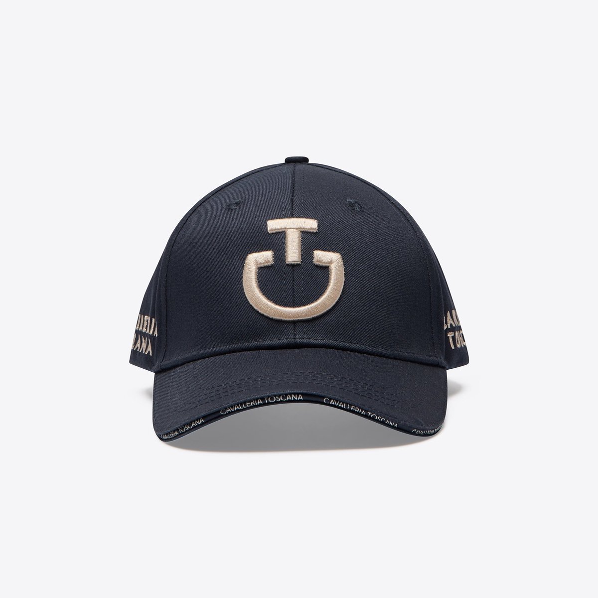 Cavalleria Toscana CT Cap katoenen pet Navy/Rainyday