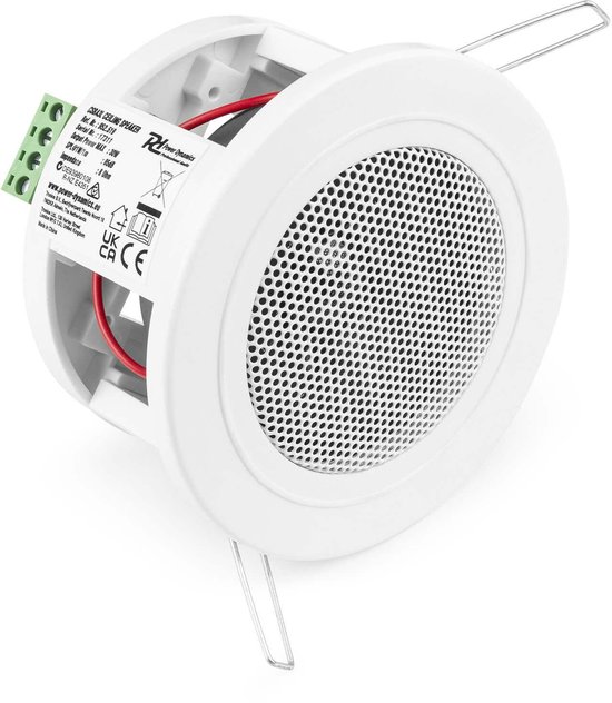 Power Dynamics set van 4 CSBA3L plafondspeakers met de B50W inbouw versterker - Bluetooth - 2x 25W — afbeelding 5