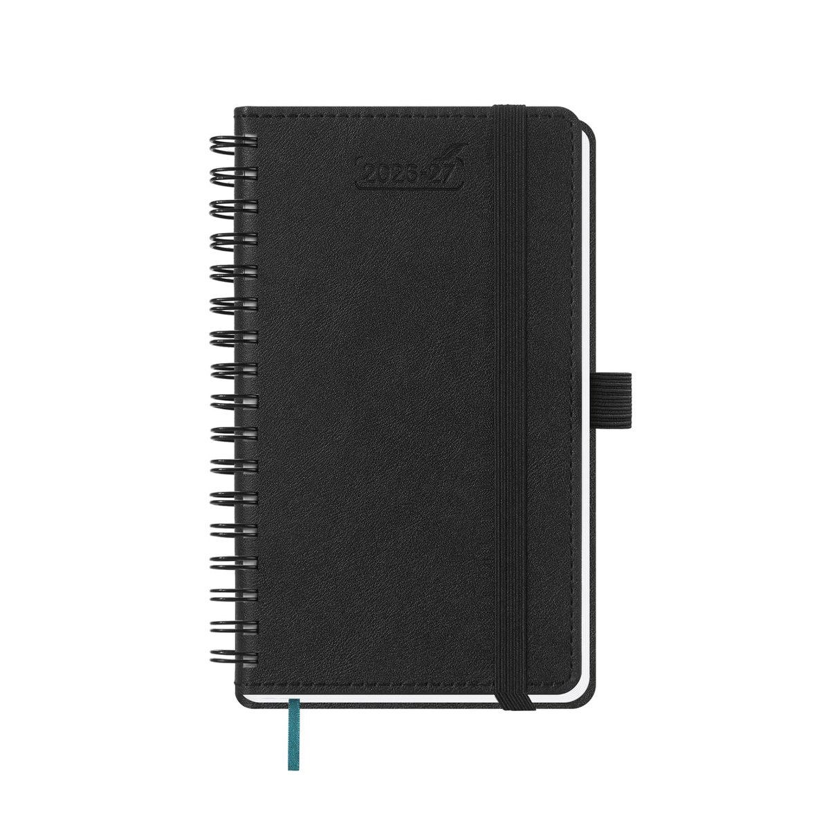 Omgoods - A6 Weekplanner 2026-2027 met Penhouder en Kunstlederen Kaft