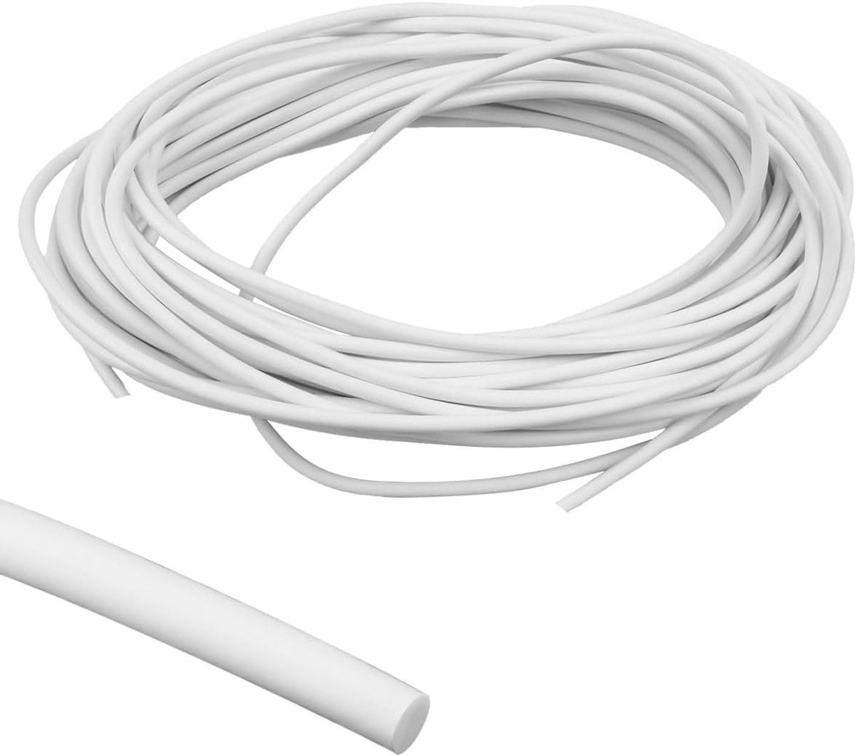 10 Meter Silicone Foam Sealing Strip - Ø 4 Mm Ronde Afplakstrips voor Deuren, Ramen en Muren, Geluidsisolatie en Warmtebescherming