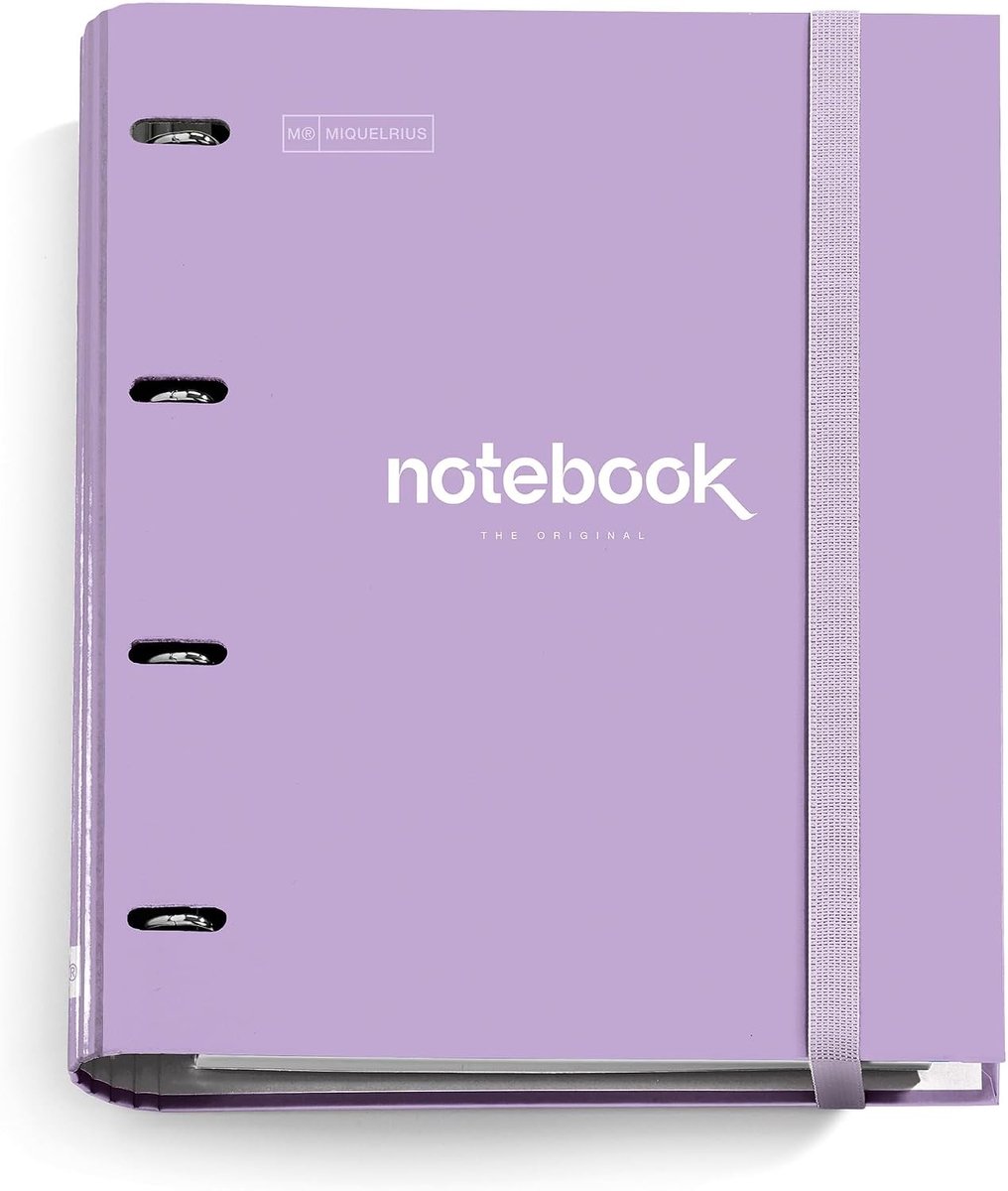 Multomap 23 rings - Lavendel - A4 - 4-rings map met elastische sluiting - Voor school en kantoor