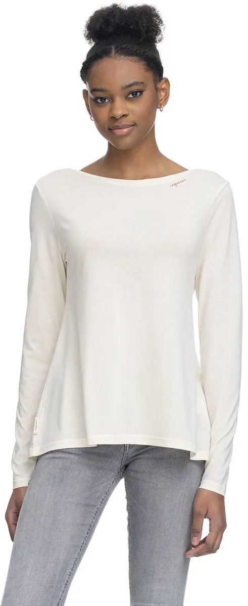 Sustainable Lange Mouwen T-shirt Dames Ragwear Suelta Wit