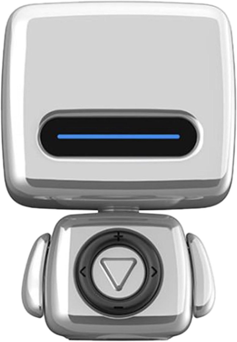 Draagbare Luidspreker - Robot Speaker - Muziek Luisteren - 3D Robot Design - 5.1 x 8.3 x 5.1 cm - Zilver