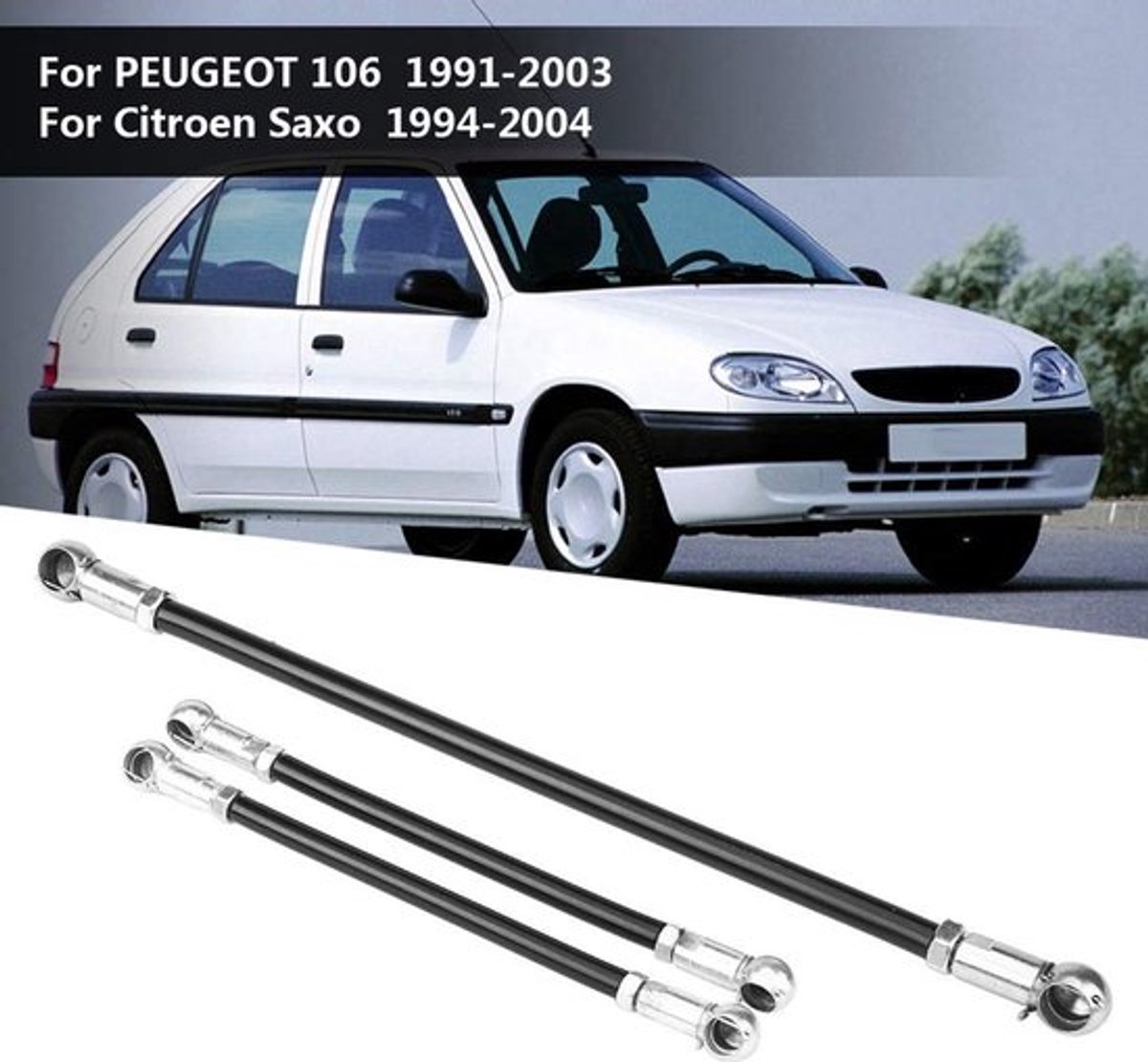 Gear Link Rods - 3 Stuks - Vervangingsonderdelen - Aluminium - Slijtvast - Roestbestendig - Voor 106/Saxo 1991-2004 - Schakelstangen