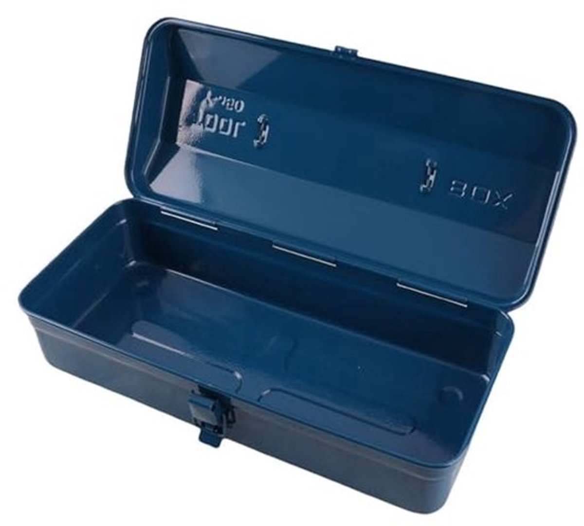 Gereedschapskist Gloednieuw - Draagbare Gereedschapskist - Multifunctionele Gereedschapskist - IJzeren Opbergdoos - 37x16x11cm / 43x18x11cm - Blauw Schilderen