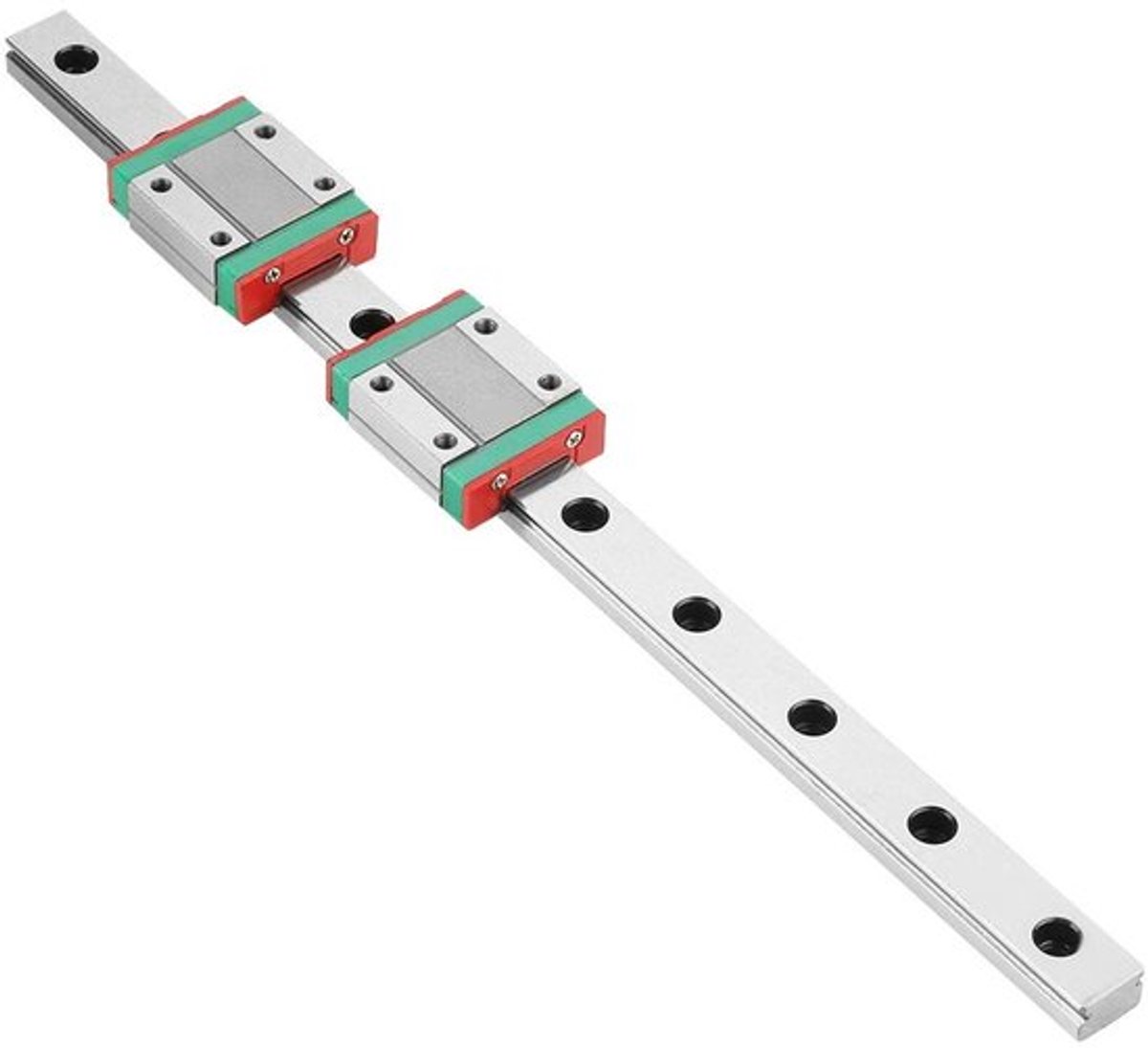Lineaire Geleiderail 250 mm - Miniatuur Railgeleiding - 12 mm Brede Schuifdeur - MGN12B Glijblok - Antiroest - Hoge Precisie - Lineaire Rail