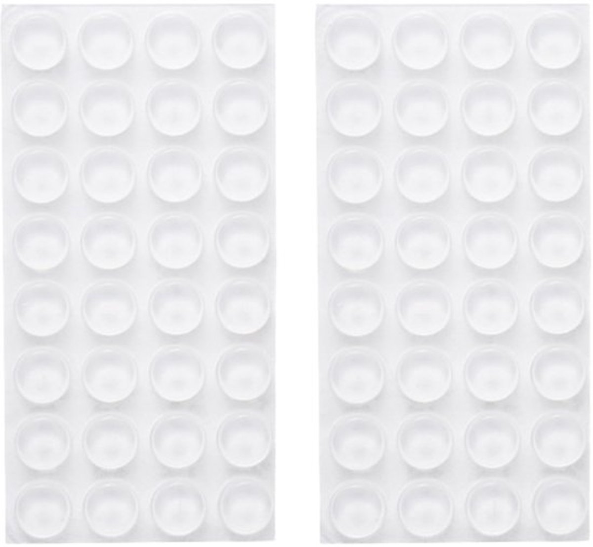 Transparante zelfklevende rubberen bumperpads, 64 stuks, 12 x 4 mm, siliconen bufferpads voor kastdeuren en meubels
