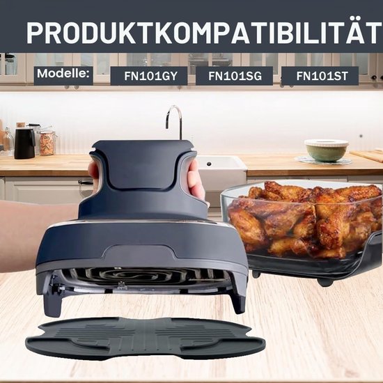 Hitzebestendige siliconen mat voor Airfryer Ninja CRISPi FN101EU — afbeelding 5