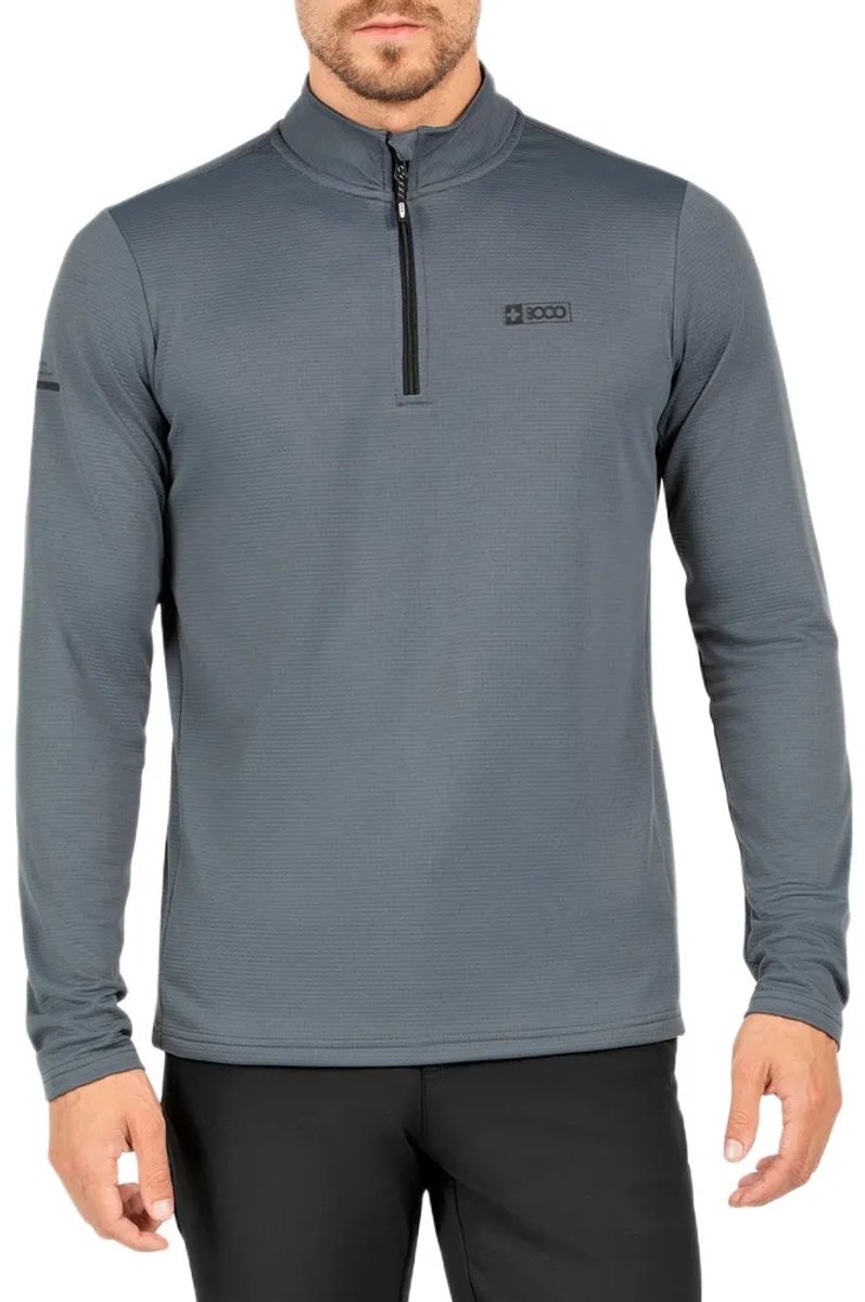 +8000 Montemol T-shirt Met Lange Mouwen Grijs XL Man