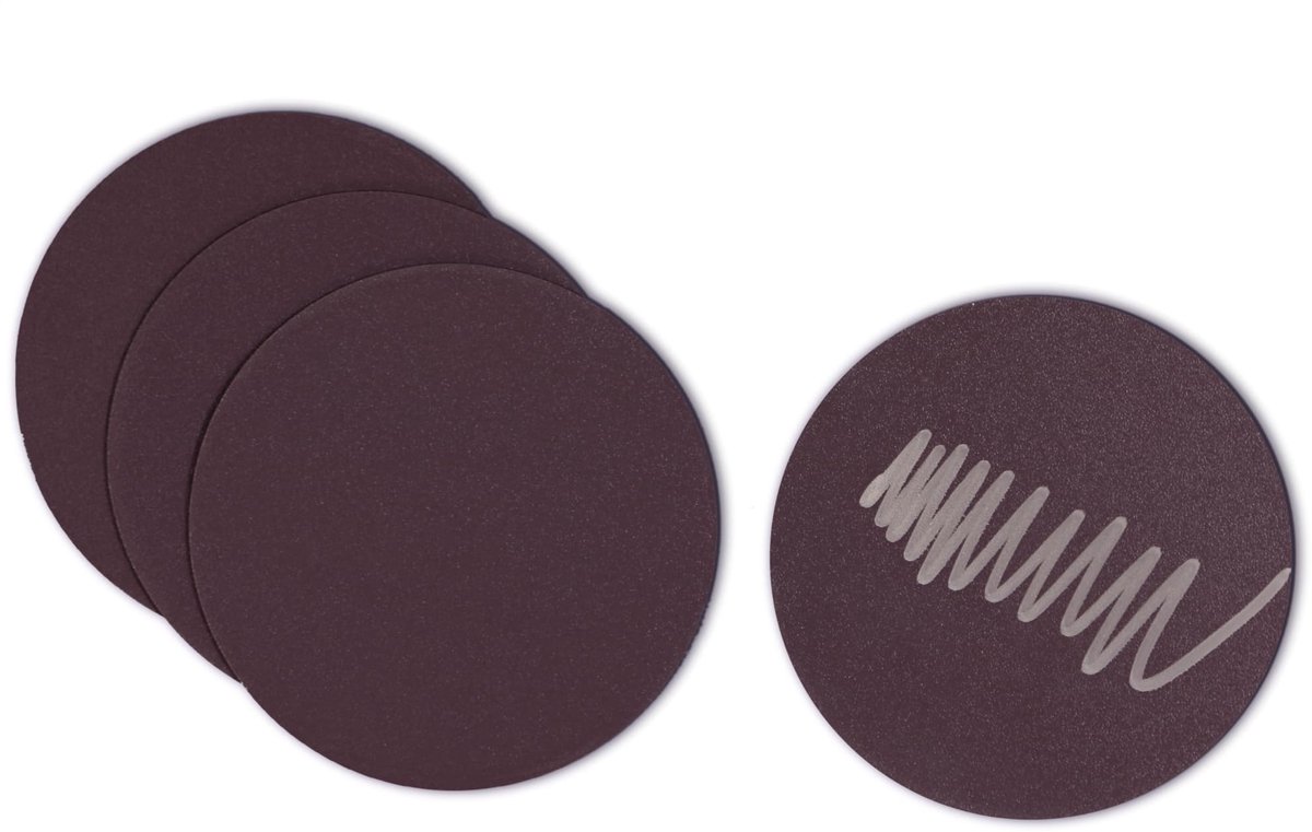 Beschrijfbare Magneetlabels Rond Mauve Paars 12cm - Kamer26