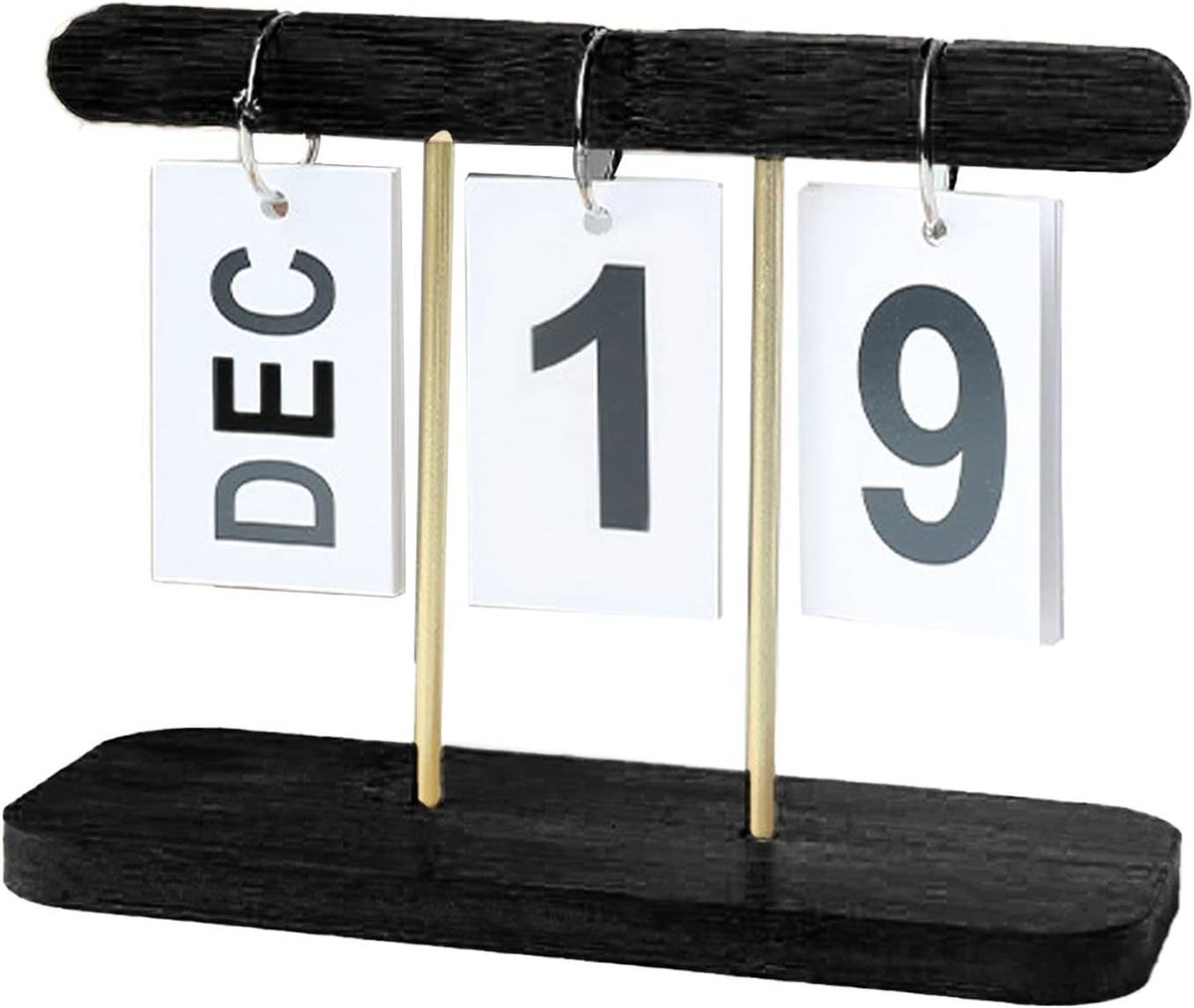 Houten Bureau Kalender, Herbruikbare Invert Kalender voor Thuis en Kantoor, Decoratieve Desk Calendar voor Organisatie en Planning