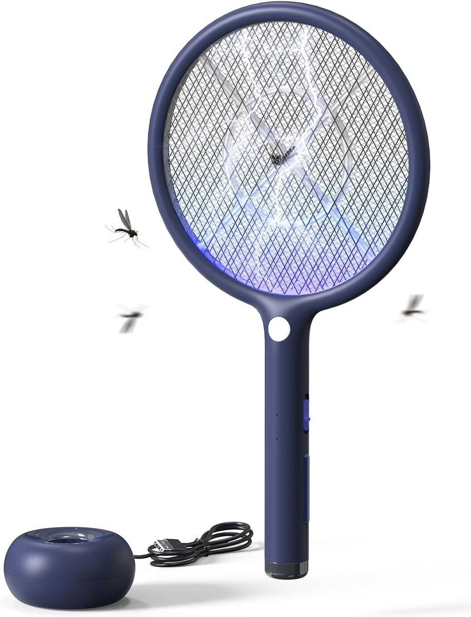 Vliegenlamp - Wit - 1200 mAh - Elektrische Muggenverdelger met USB Oplaadstation - Voor Binnen en Buiten