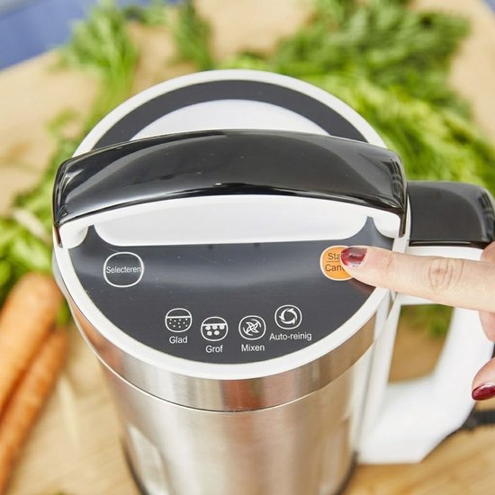 NIVA® Soepmaker - Blender - Soepmaker Blender - Zilver - 18cm x 21cm x 34cm van Niva — afbeelding 4