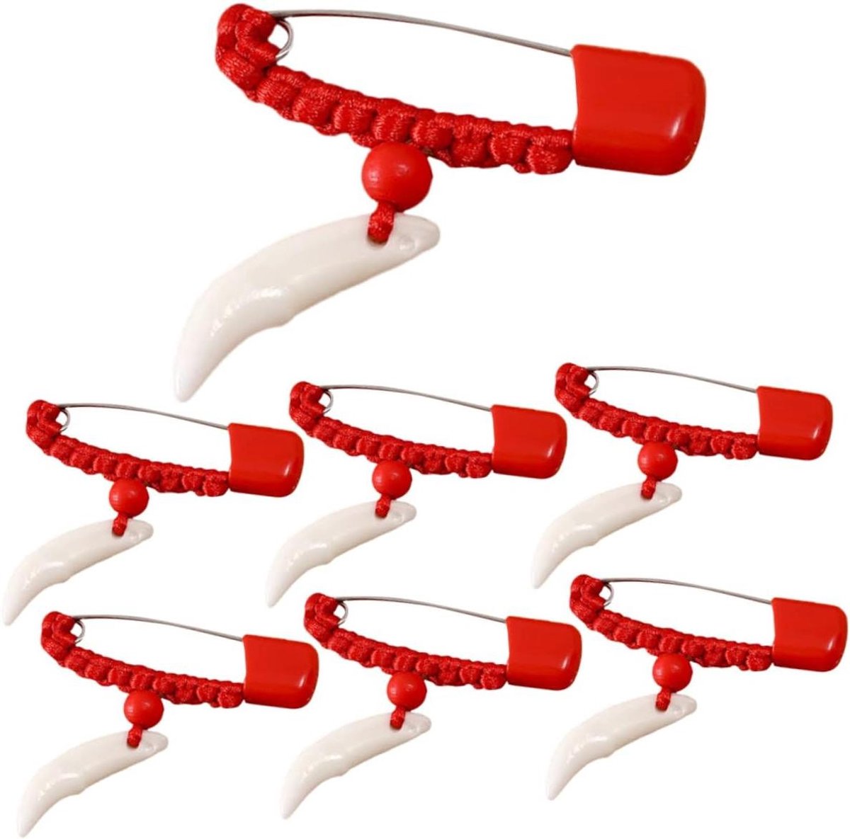 Veiligheidsspelden Set - Kleding Spelden - Handwerken en Decoratie - Met Veiligheidsgesp - 5 x 4 cm - Rood