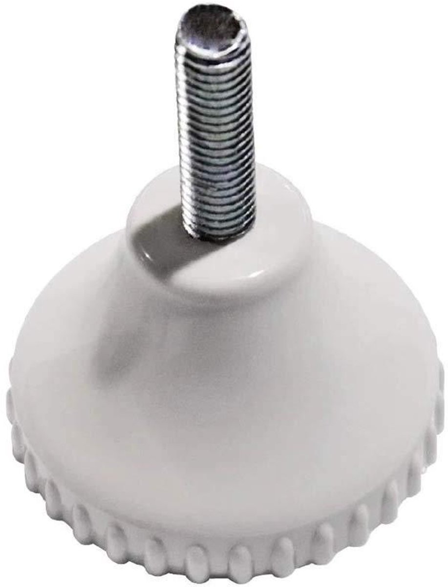 Vervangende Koelkastvoet - Koelvoet ABS - Koelkast Reparatie - Specifiek Model - 60mm x 80mm - Wit