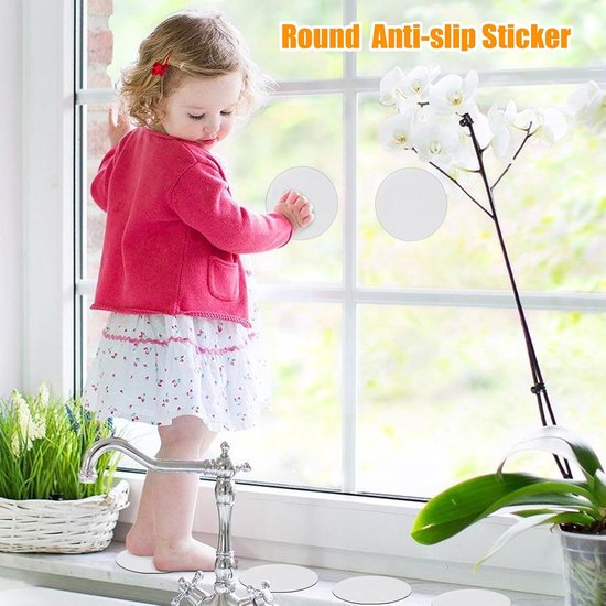 Antislip Stickers - Douche Plakkers - Veiligheid Vergroten - Verbeterde Wrijving - 6 Stuks - Transparant — afbeelding 3