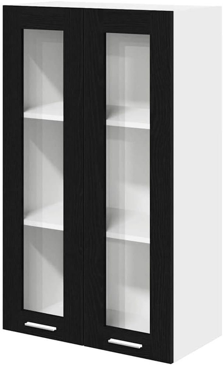 Hangkast met deur - Keukenkast wandkast - Keuken opbergen - Strak modern design - 60 x 31 x 100 cm
