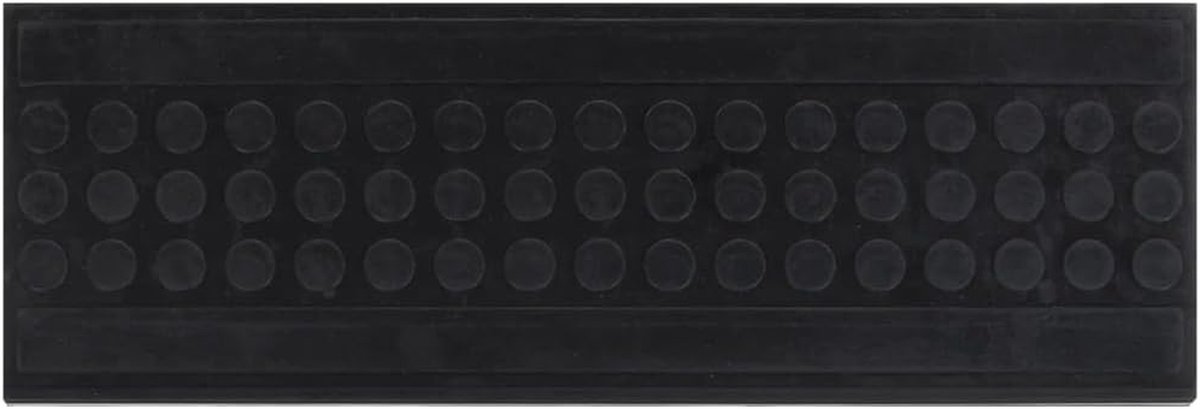 Trapmatten - Veiligheidsmatten - Veilig Traplopen - Antislip Rubber - 25 x 75 cm - Zwart