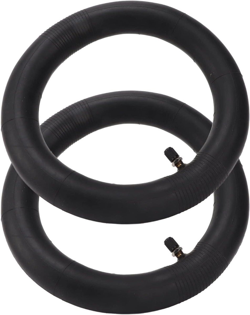 Binnenband Scooter - Rubberen Band - Fietsen Onderhoud - Inclusief Bandenlichter - 10x2 inch - Zwart