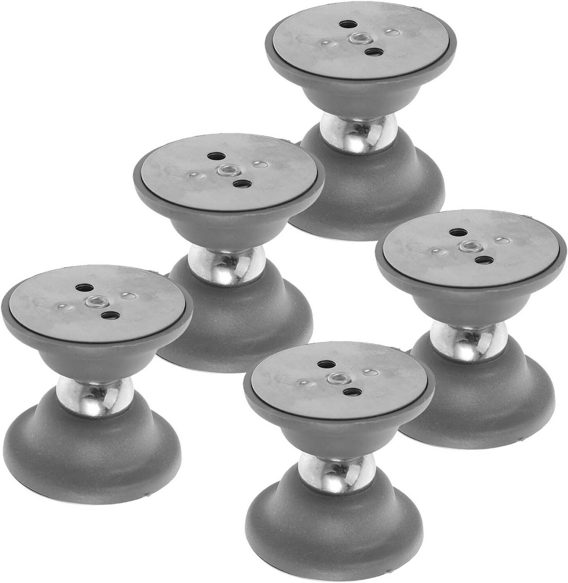 Magnetische Deurvanger - Deurstopper Caravan - Deuren Vastzetten - Sterke Magnetische Bevestiging - 5.3 x 5 x 5 cm - Grijs