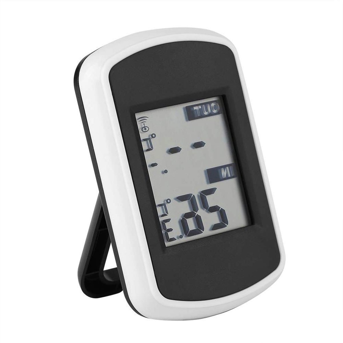 Draadloze Thermometer - Temperatuurmeter Binnen Buiten - Temperatuur Bewaken - Dubbele Zone Meting - 100m Bereik - Zwart