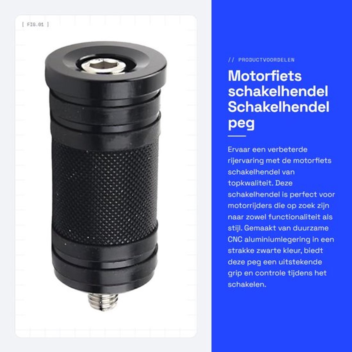 Schakelhendel Zwart CNC Aluminium - Schakelvoetsteun - Motorfiets Accessoire - Compatibel met Harley - Duurzaam - Stijlvol Ontwerp - Schakelpen