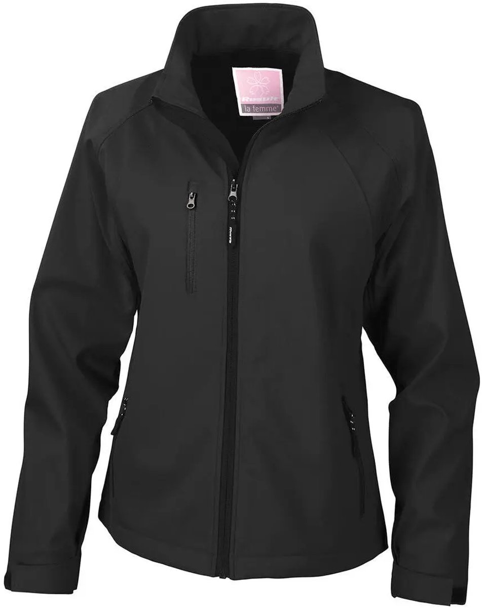 Result Women´s Base Layer Soft Shell Jacket RT128F - Black - XL