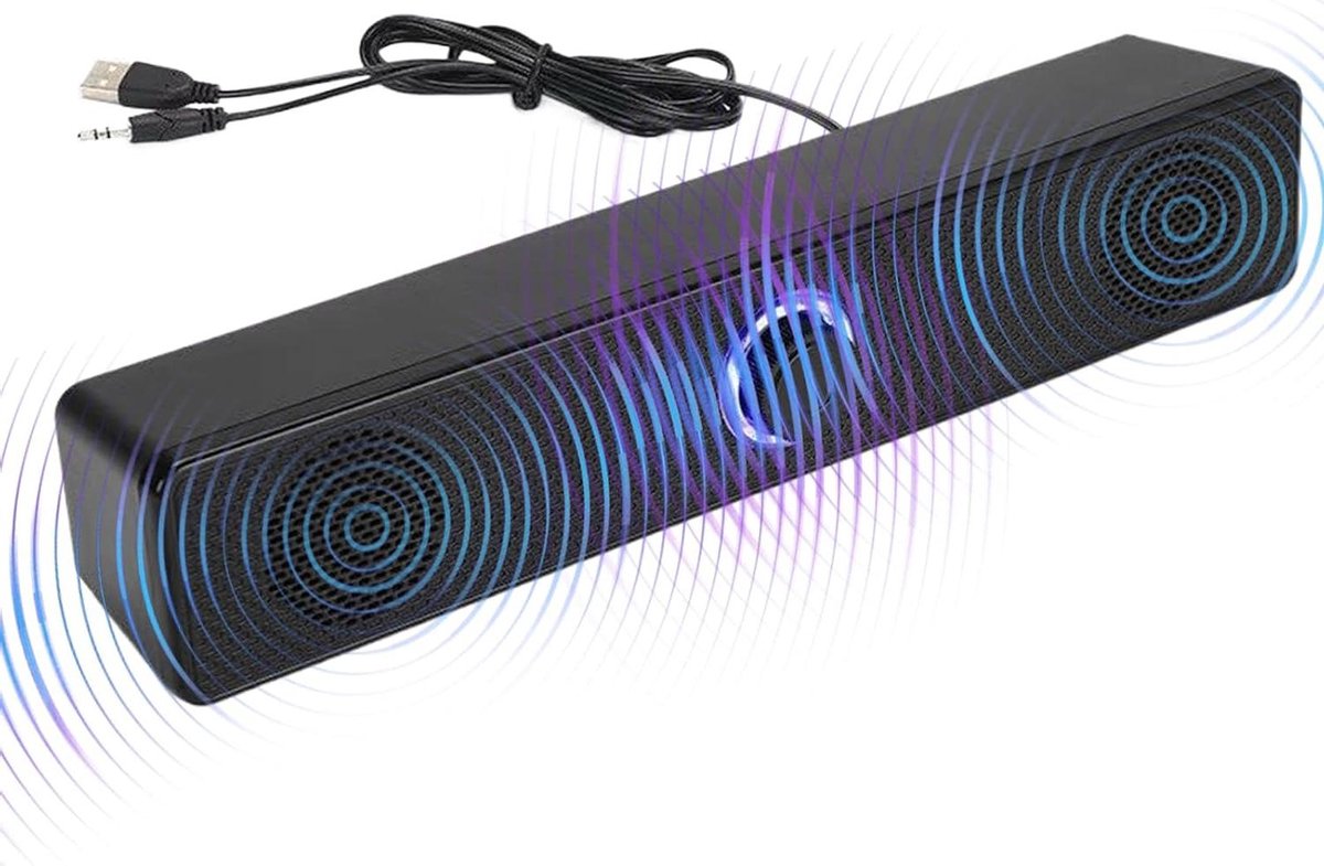 Draadloze Soundbar - Tv speaker Audio bar - Film en muziek - Dynamische basuitgang