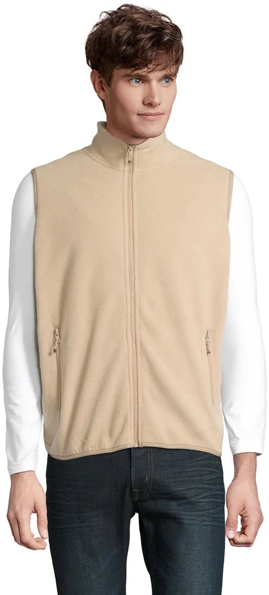 SOL'S Unisex Factor Zipped Fleece Bodywarmer L03822 - Rope - XS