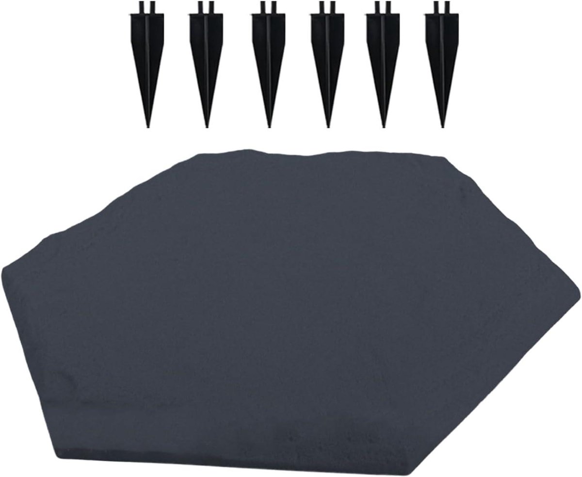 Tuin Stapstenen - Padstenen Wandelpad - Buitenpaden Aanleggen - Met Grondpennen - 39x40 cm - Zeshoek