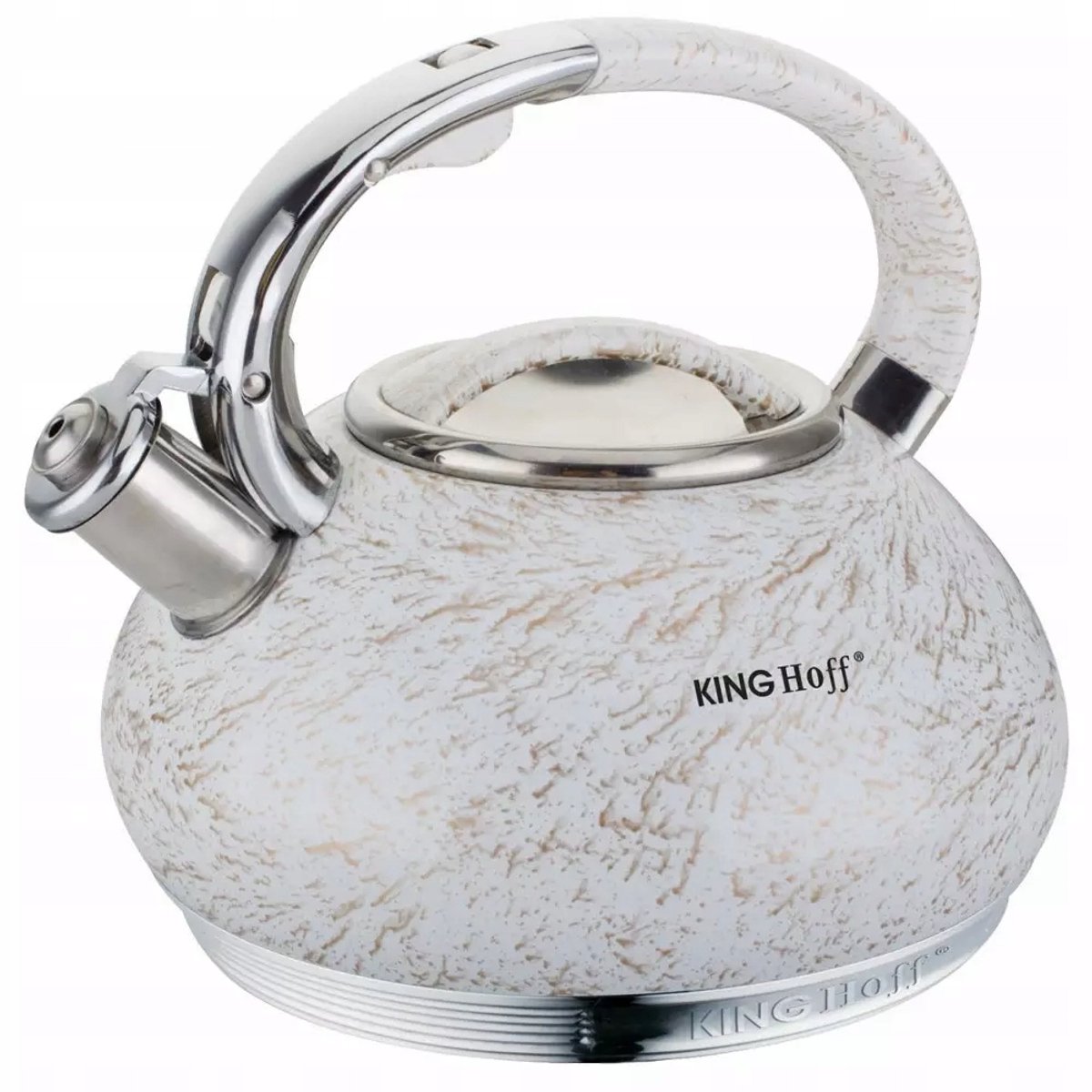 RVS Waterkoker met Fluitje - 3L - Wit