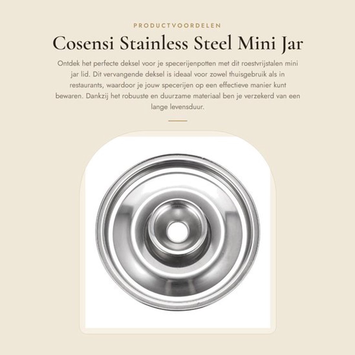 Deksel 10 cm - Roestvrij Staal - Dekselhouder - Dekselpan - Dekselopener - Keukenaccessoire - Duurzaam en robuust - Potdeksel