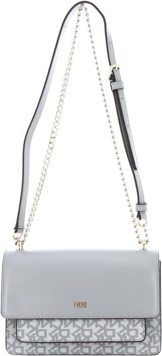 Schoudertas - Tas Dames - Chic avondje uit - Verstelbare band - 22 cm - Grijs Multi