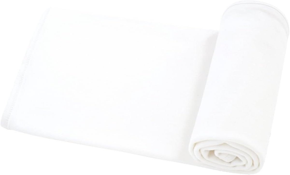 Babydoek - Wikkeldeken Luiers - Baby Comfort - Zacht Katoen - 80x80 cm - Wit