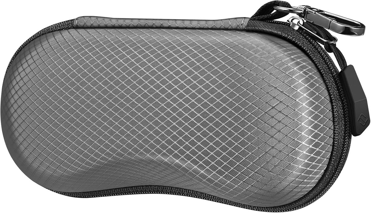 Hardcase Brilhoes voor Zonnebrillen voor Mannen en Vrouwen | Krasbestendige EVA Brilcase met Carabiner en Rits voor Buitenactiviteiten en Fietsen