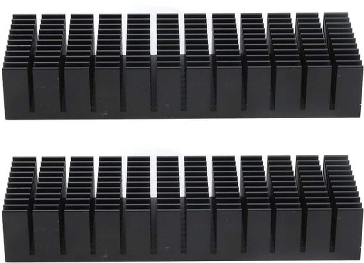 Set van 2 Aluminium Koellichamen voor Elektronica