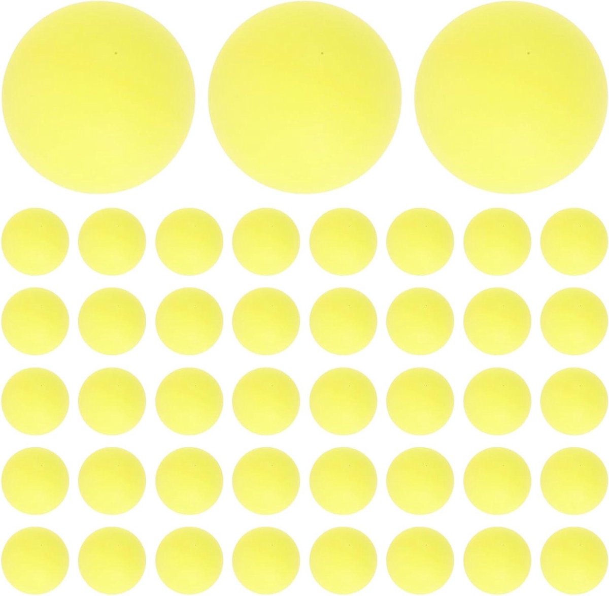 Gekleurde Pingpongballen - Tafeltennisballen Bingo Loterijballen - Feest Spel Loterij - Naadloos Ontwerp Matte Afwerking - 40 mm - Veelkleurig
