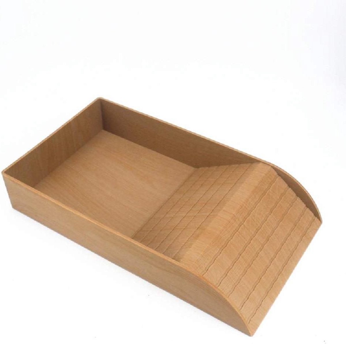 Dieren Terrarium Plateau - Voerbak Klimmer - Verblijf Inrichten - Met Afloophelling - 36 cm Lengte - Bruin