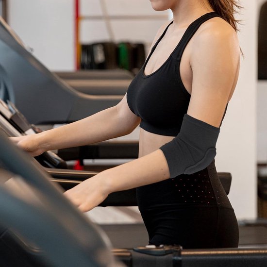 Compressie Elleboogbanden voor Sport, Ademend en Dikke Spons Ondersteuning voor Fitness en Training, Geschikt voor Mannen, Vrouwen, Jongens en Meisjes — afbeelding 2