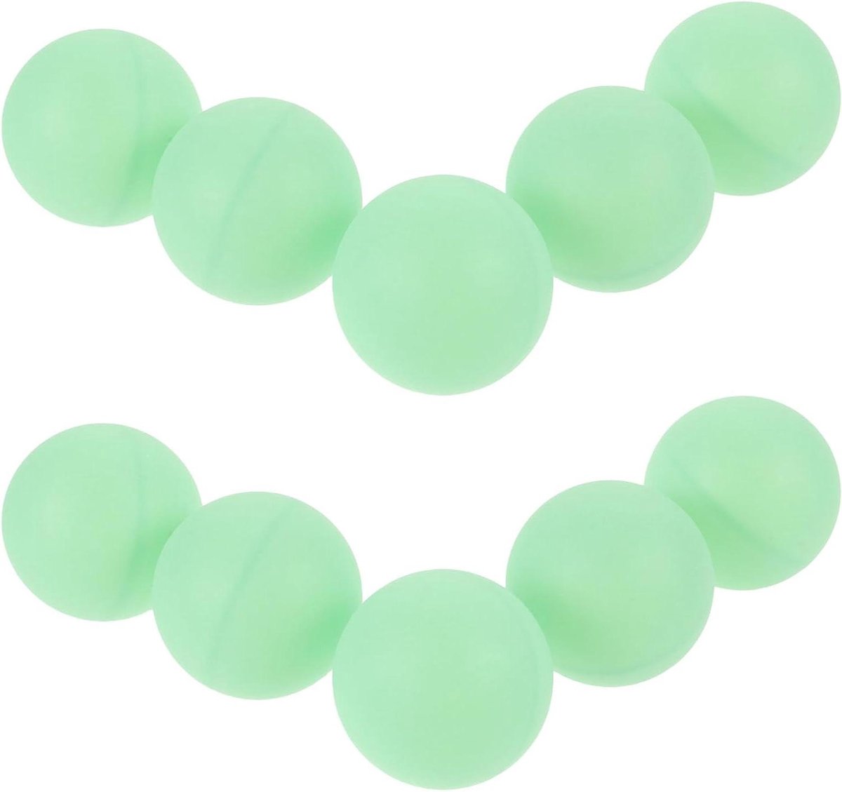 Tafeltennisballen - Glow in the Dark Ballen - Avondactiviteiten - Lichtgevend Ontwerp - 4 cm - Wit