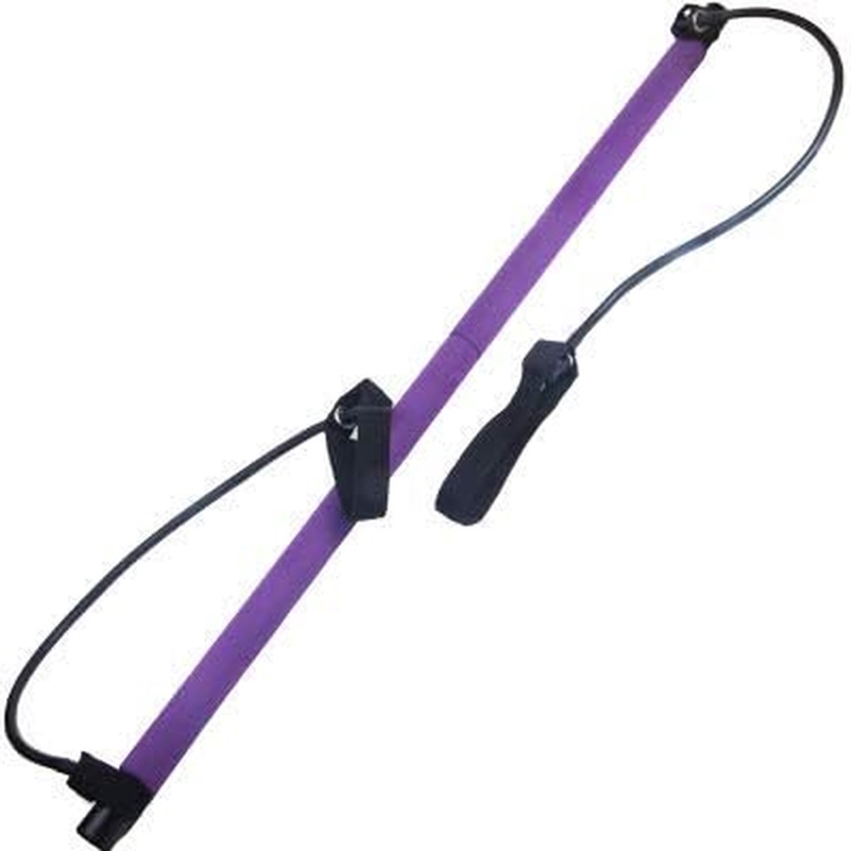 Pilates Stick - Fitness Bar - Spierversterking Thuis - Lichtgewicht Draagbaar - 108 cm - Paars