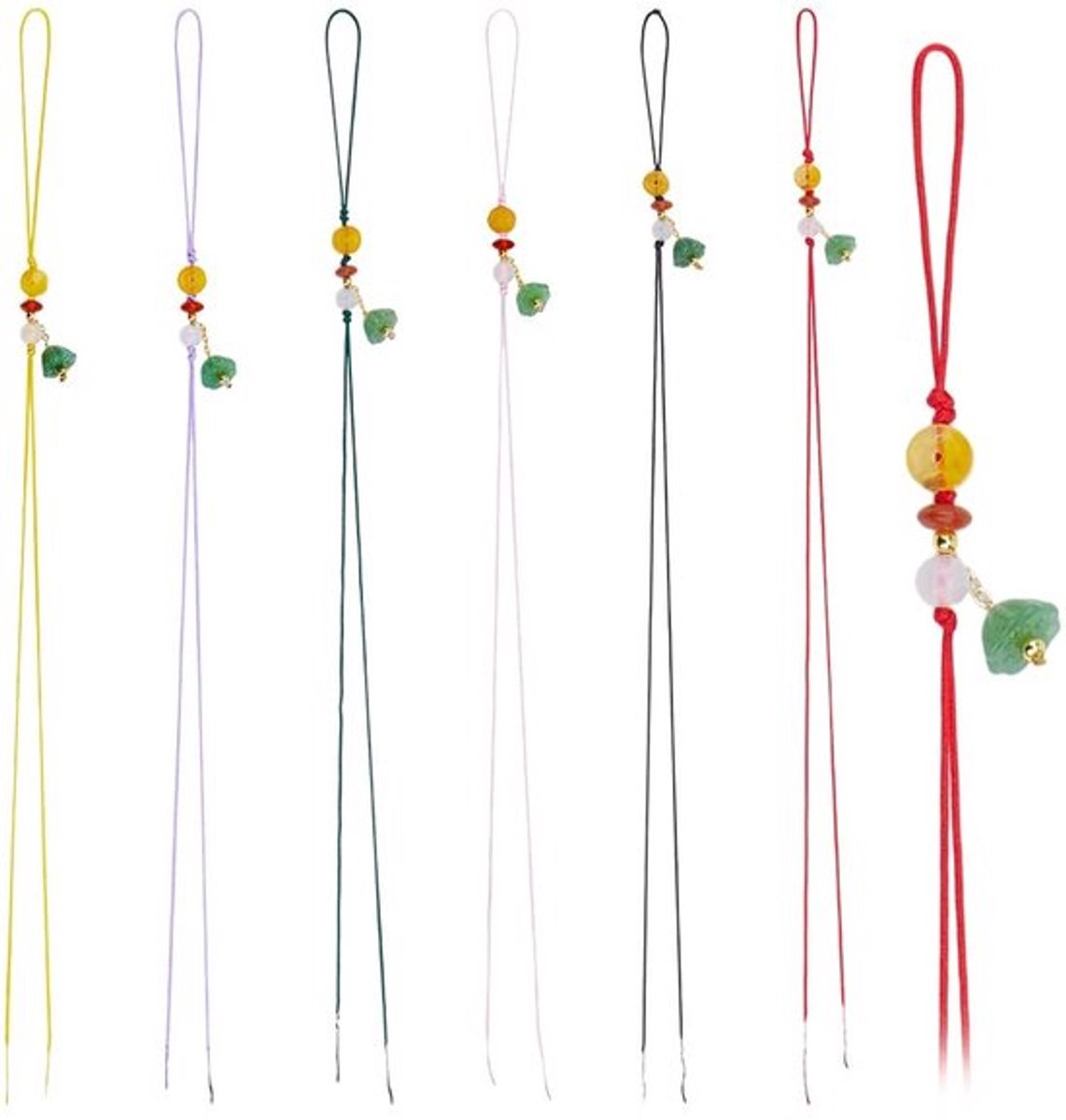 Telefoonhanger 6 Kleuren - Telefoonketting - Sleutelhanger - Rugzakbedel - Kralen - Multifunctioneel Accessoire