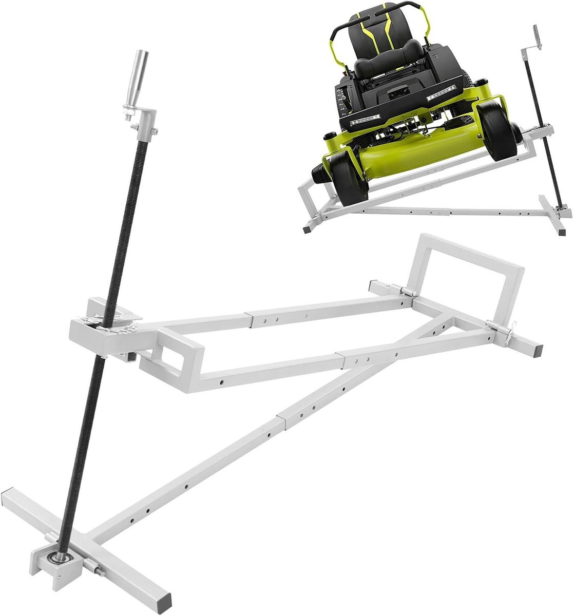 Grasmaaier Hefinrichting - Zitmaaier Lift - Onderhoud Uitvoeren - Hoog Draagvermogen - 74 cm Hefhoogte - Grijs en Zwart