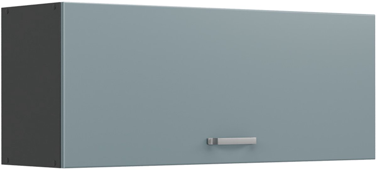 Vicco Hangkast R-Line, Blauw-grijs/Antraciet, 100 cm Plat