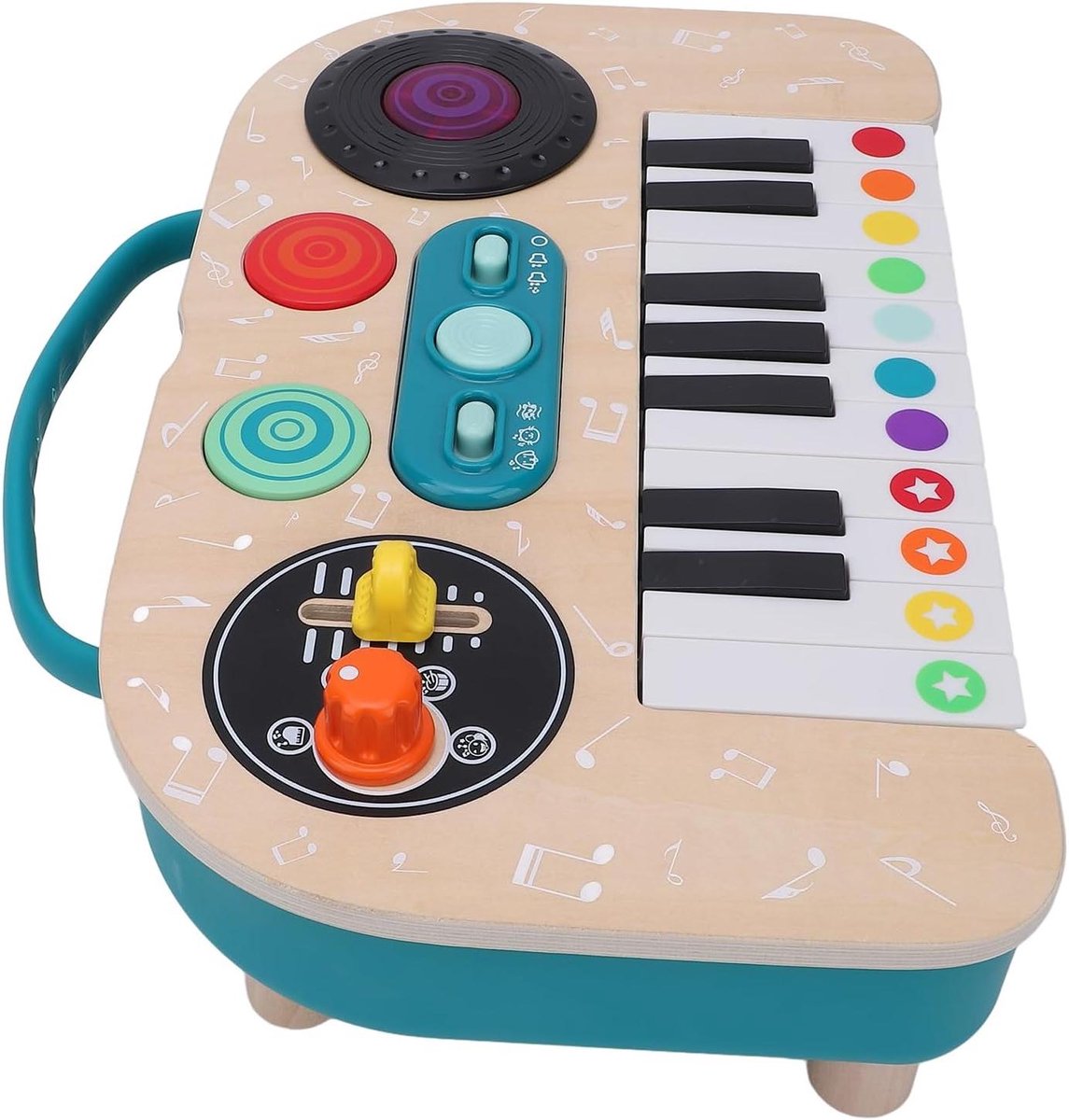 Muzikale DJ Set - Kindertafel Piano - Muziek Leren Spelen - Meerdere Geluidseffecten - 37 x 31 x 13 cm