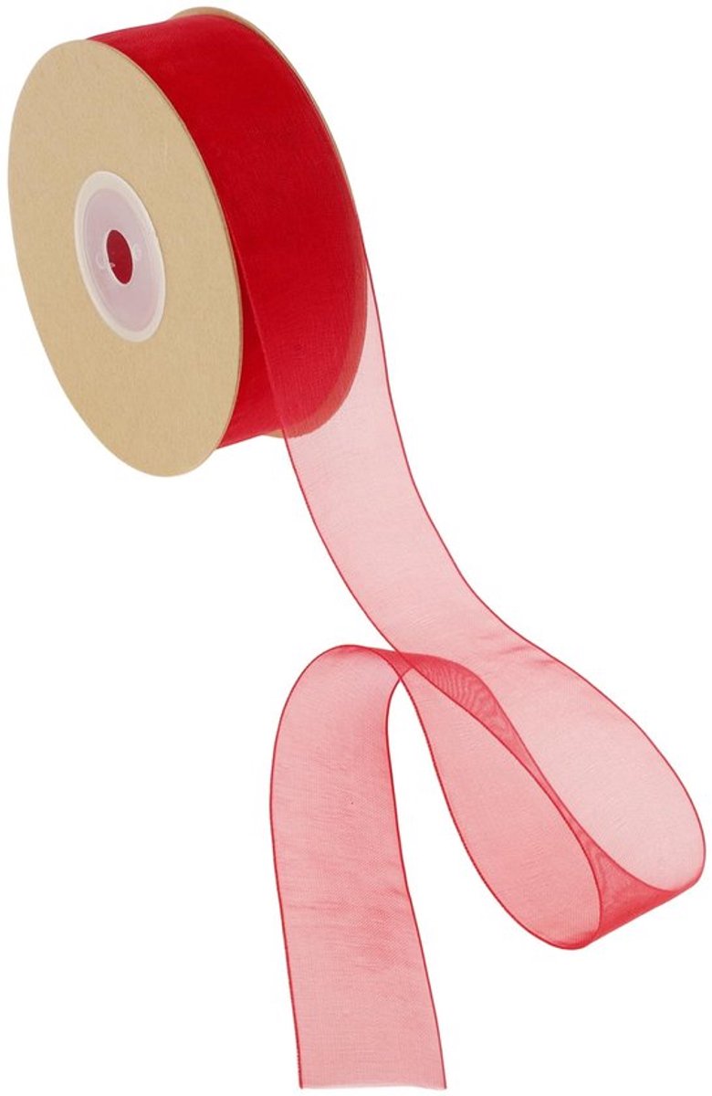 Cadeaulint 22,86 m x 2,5 cm - Bruiloftdecoratie - Geschenklint - Sierlint - Creatieve projecten - Duurzaam en flexibel - Decoratielint