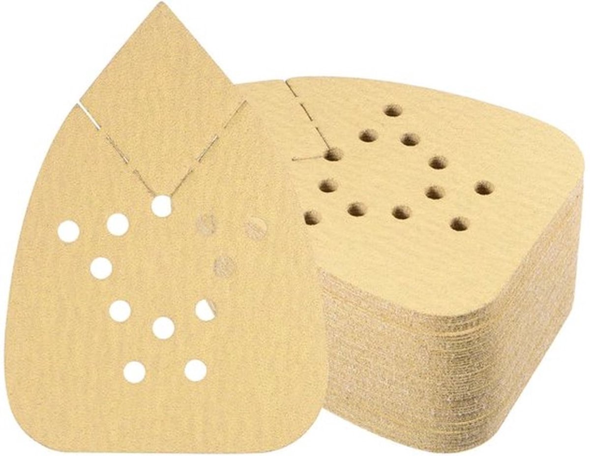 Schuurpapier Set 50 Stuks - Korrelgrootte 100 - 9 x 13 cm - Antistatisch - Aluminiumoxide - Geschikt voor Houtbewerking - Schuurbladen