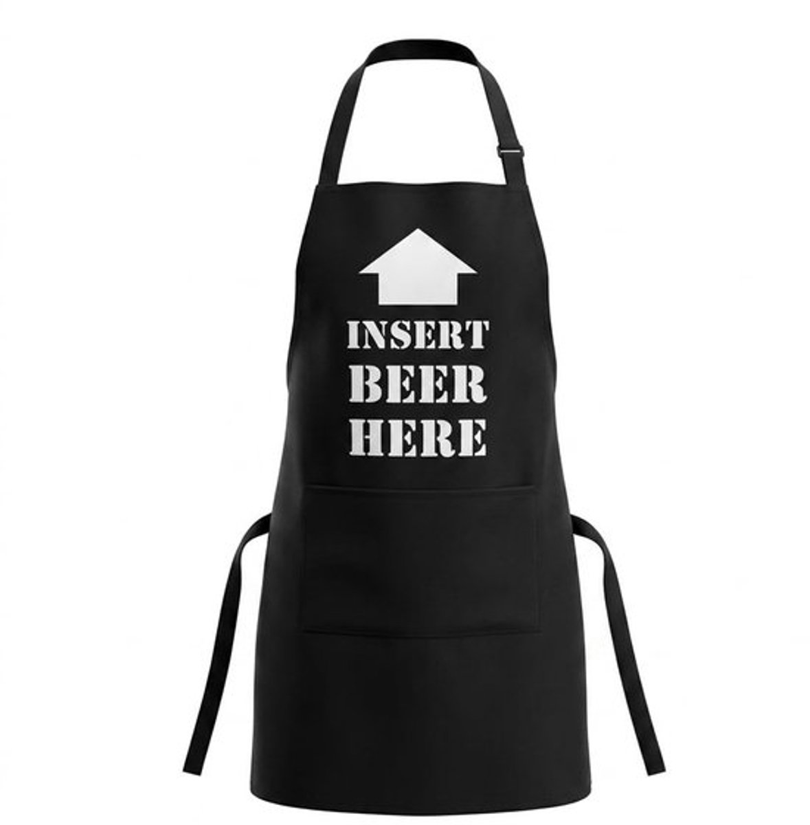 Barbecueschort Grappig - Kookschort - 100% Katoen - Verstelbare Nekband - 60 x 80 cm - Twee Voorzakken