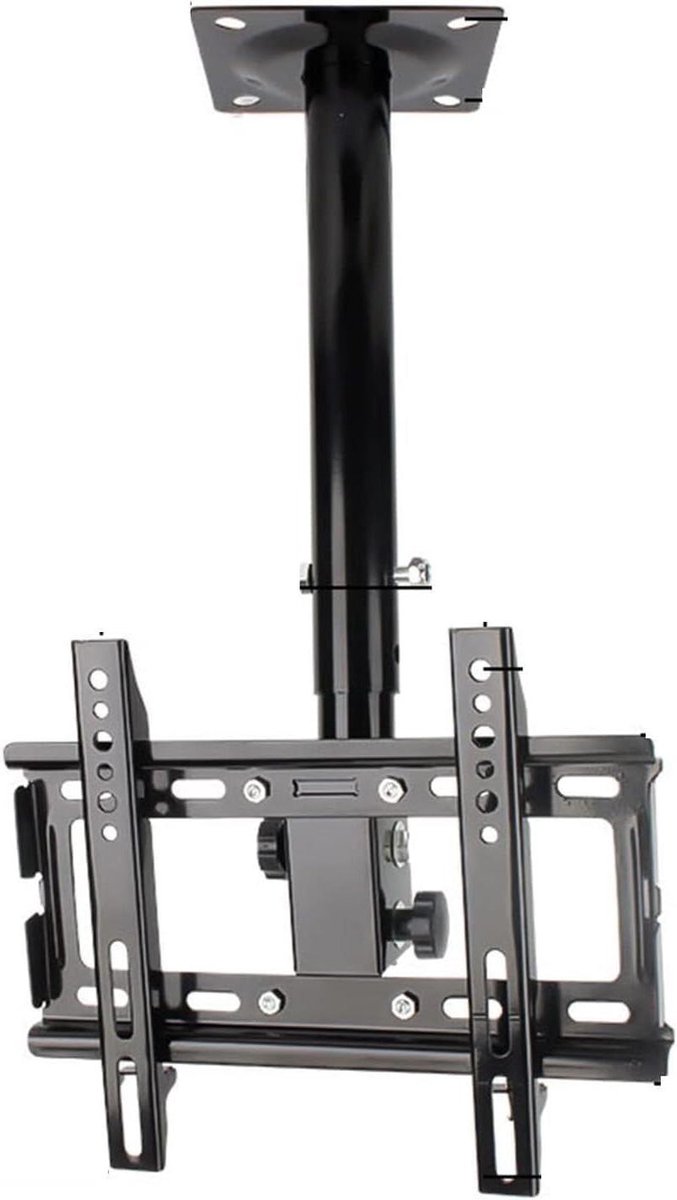 TV muurbeugel - TV houder plafond - Ruimte Besparen - In Hoogte Verstelbaar - 32-55 inch - Zwart